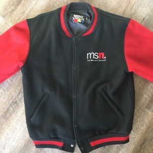 VINTAGE MICROSOFT LETTERMAN JACKET MSN